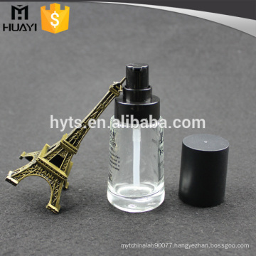 30ml glass liquid foundation bottle with pump for face cream